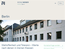 Tablet Screenshot of moserschule.de